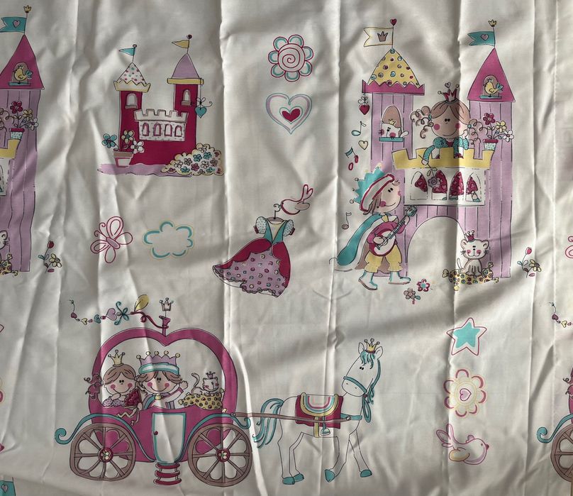 Calha e cortinado japonês rosa fucsia + cortinados laterais, almofada