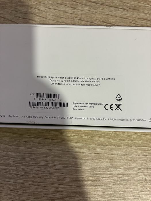 Apple Watch SE 2nd 40mm c/garantia