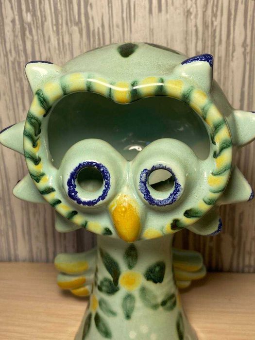 Вінтажна керамічна статуетка . сова. чехословакія