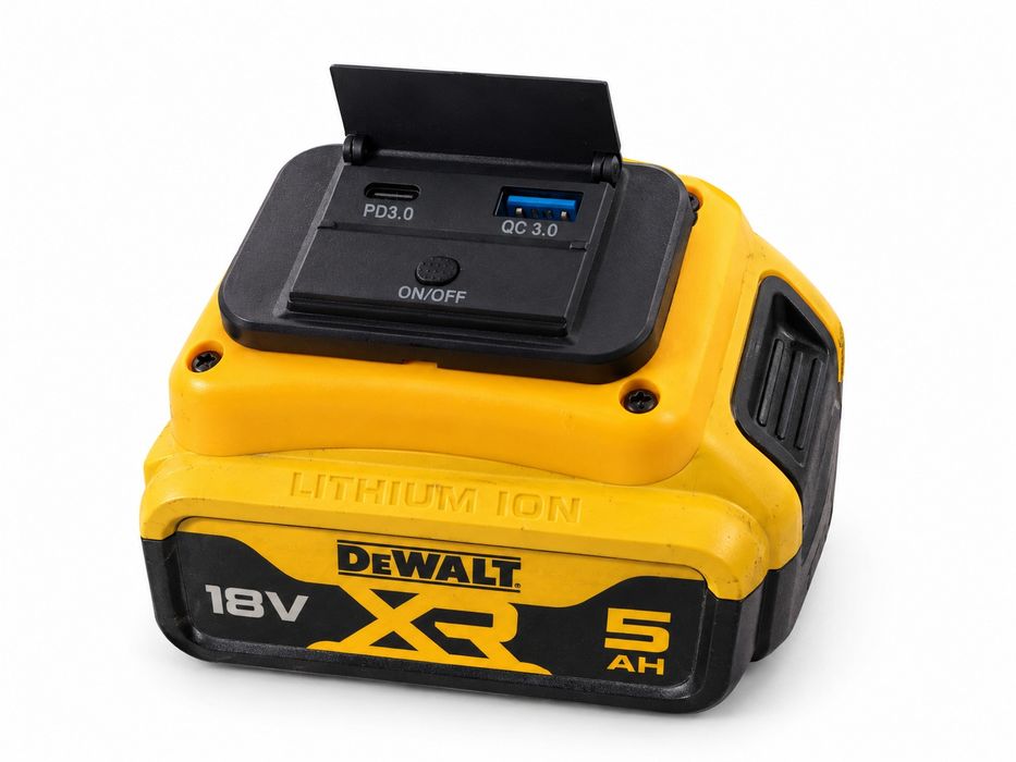 Adapter ładowarka powerbank do akumulatorów dewalt makita usb