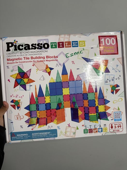 Магнітний конструктор Picasso Tiles Mini Diamonds Series Set 100 детал