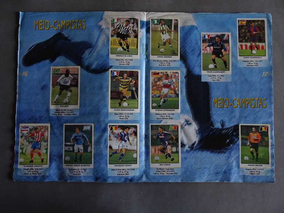 Caderneta de cromos completa de futebol - Super Futebol 99 - Panini