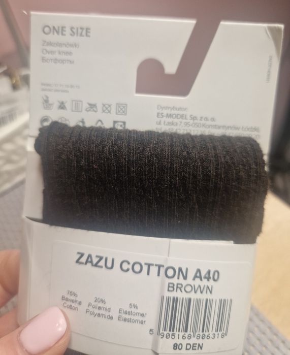 Brązowe zakolanówki Marylin