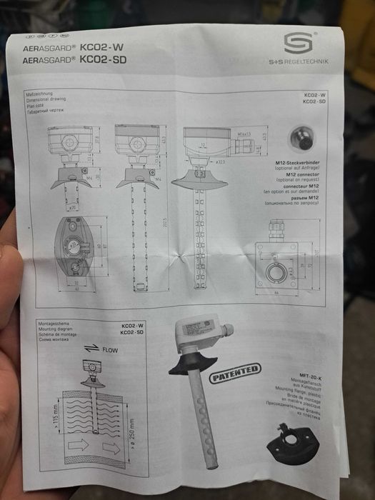 Czujnik kanałowy CO2