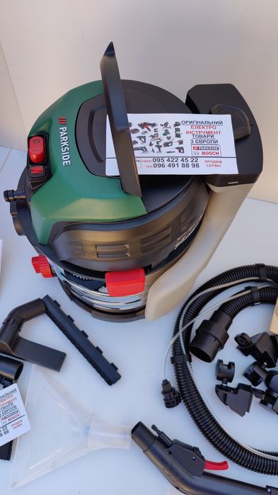 Миючий пилосос GERMAN Parkside PWS 20 C2/пылесос моющий/строительный: 5 ...