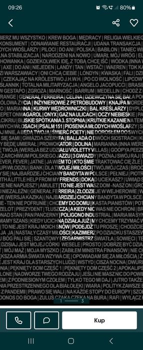 Pięć sztuk.   5×  Kult  litera T plus album