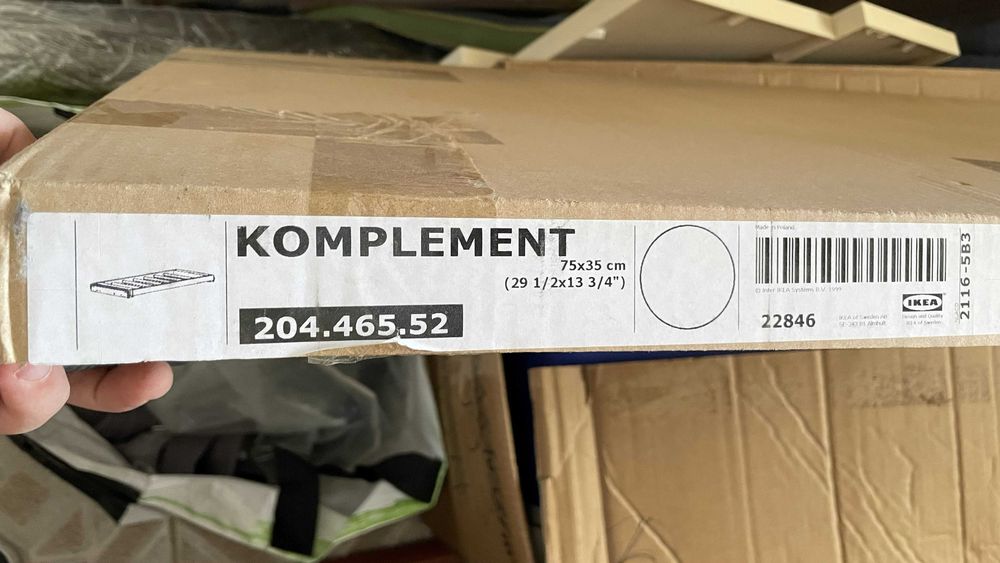 Calceiro Komplement IKEA 204.465.52 Novo