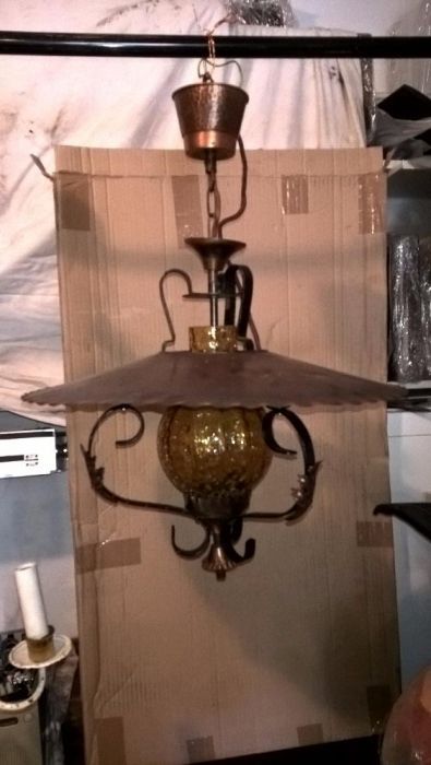 lampa mosiądz i brąz