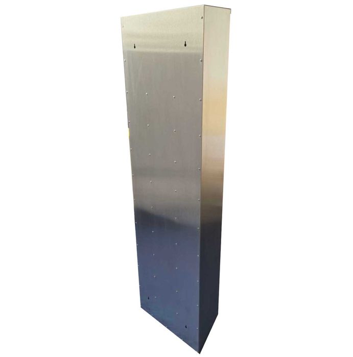 Skrzynka lokatorskie nierdzewne Slimbox - Skośne 13 cm