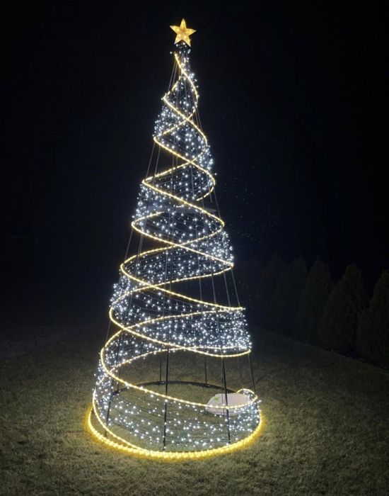PRZEDSPRZEDAŻ !!! Metalowa choinka 3D zewnętrzna LED