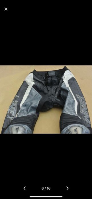 Skórzany kombinezon dwuczesciowy