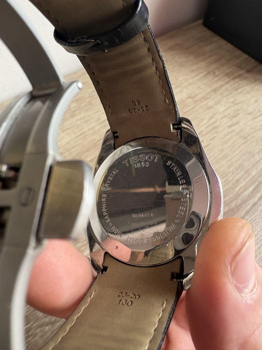 Zegarek Tissot , szkło szafirowe, nowy pasek
