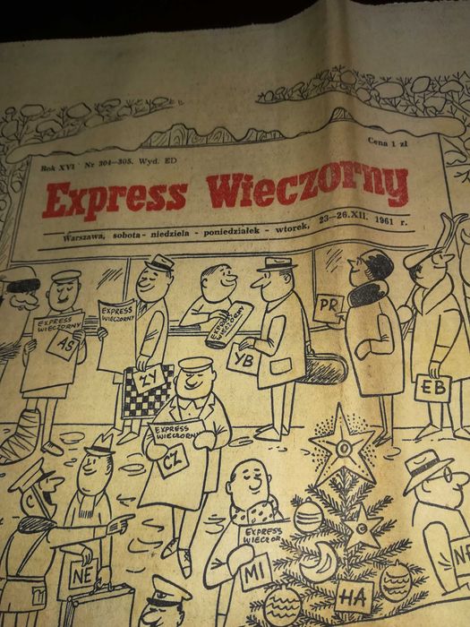 PRL Warszawski Express Wieczorny lata 60-te 23 numery cena za całość
