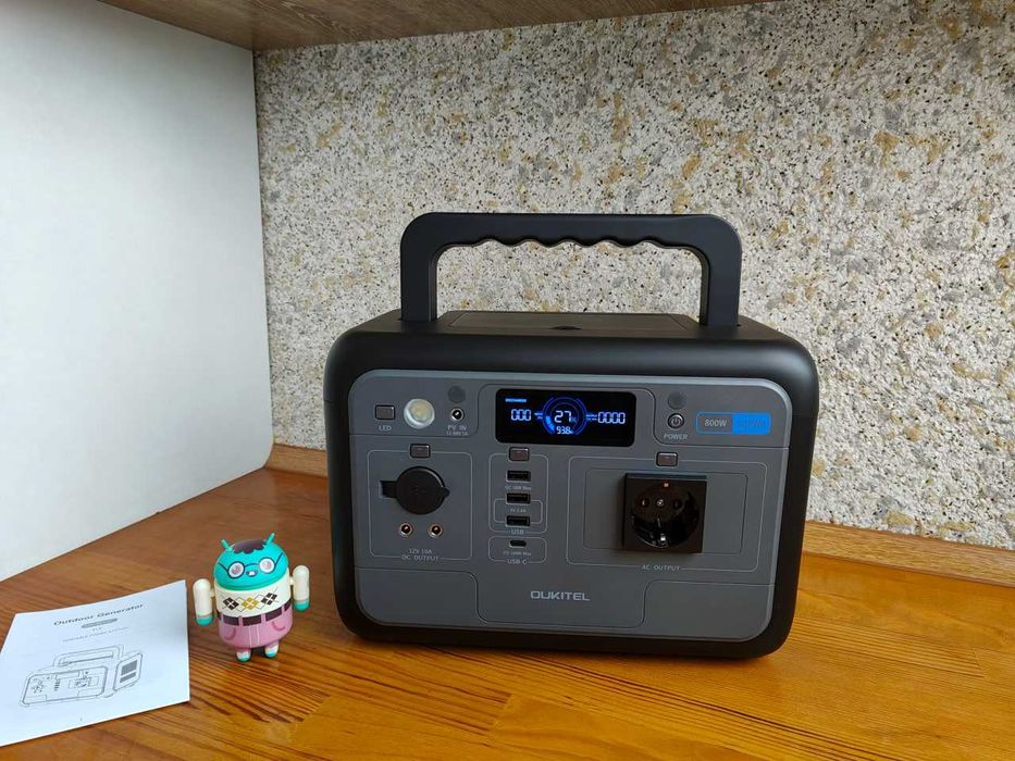 Oukitel P800E Plus, 800Вт/512Wh, LiFePO4, QC, Фірмова зарядна станція