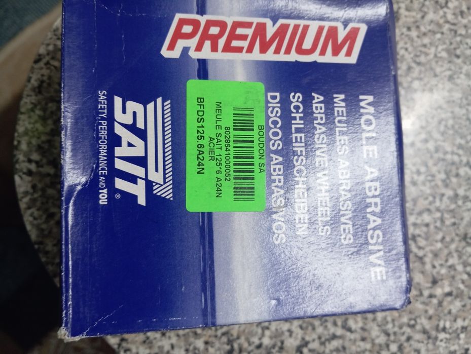 Caixa 10 Discos de Desbaste SAIT Premium-DS 125x6mm Metal