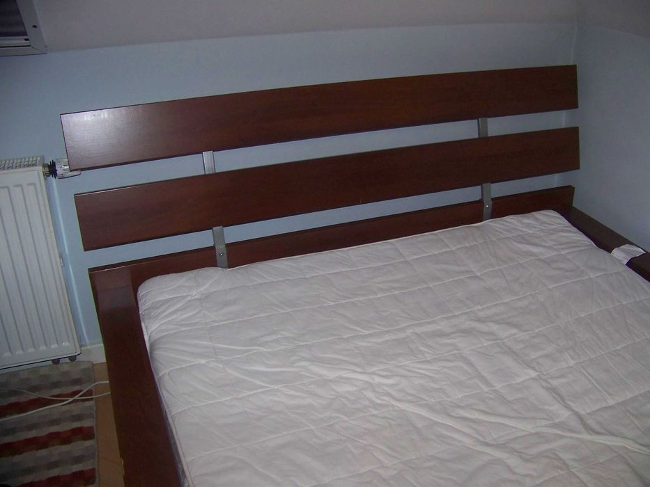 ŁÓŻKO IKEA - długość 206 - szerokość 163 z materacem - odbiór Kraków