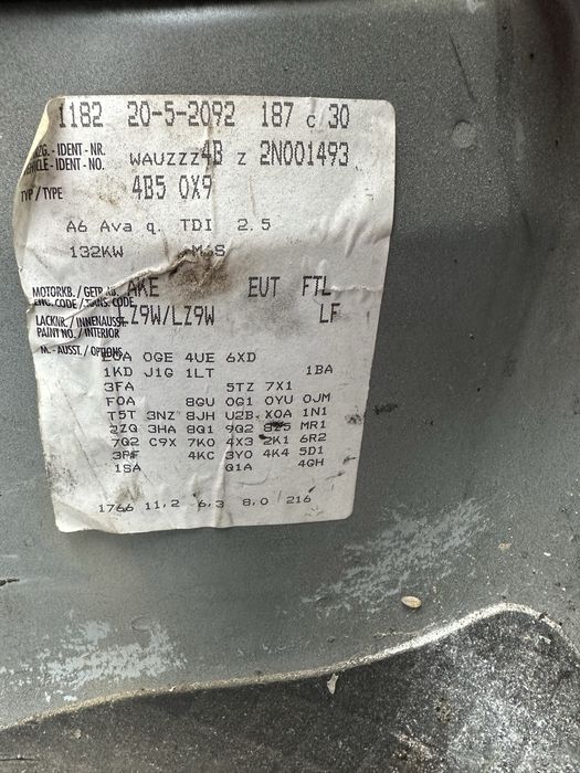 Разборка audi a6c5 quattro шрот ауди 100с4 а6с4 а4бb5 a4b6 гольф 4