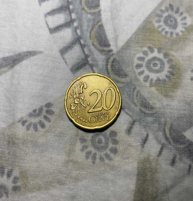 Moeda 20 Cêntimos Euro Grécia 2002