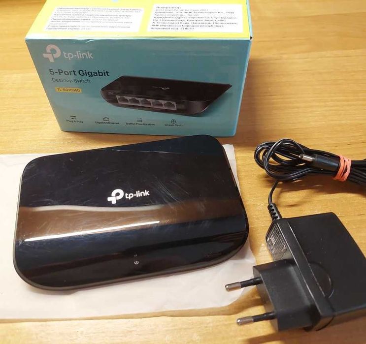 Комутатор TP-LINK TL-SG1005D 5* 1 Гбіт/с світч, свич гигабитный