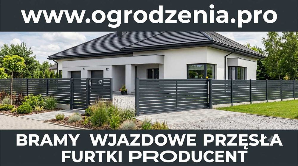 Producent bram dwuskrzydłowych, przesuwnych, furtek oraz przęseł,