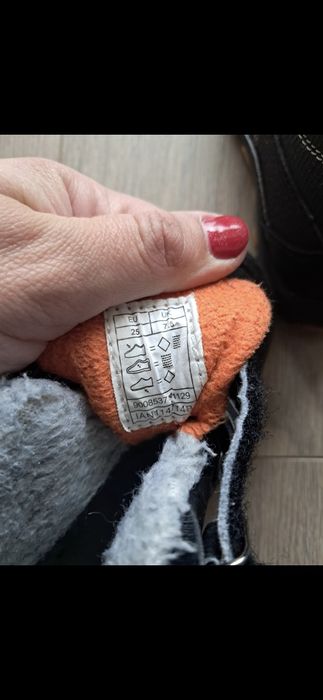 Buty kozaki zimowe 25 dla chlopca ocieplane. Wkładka dlugosc 16.5cm. S