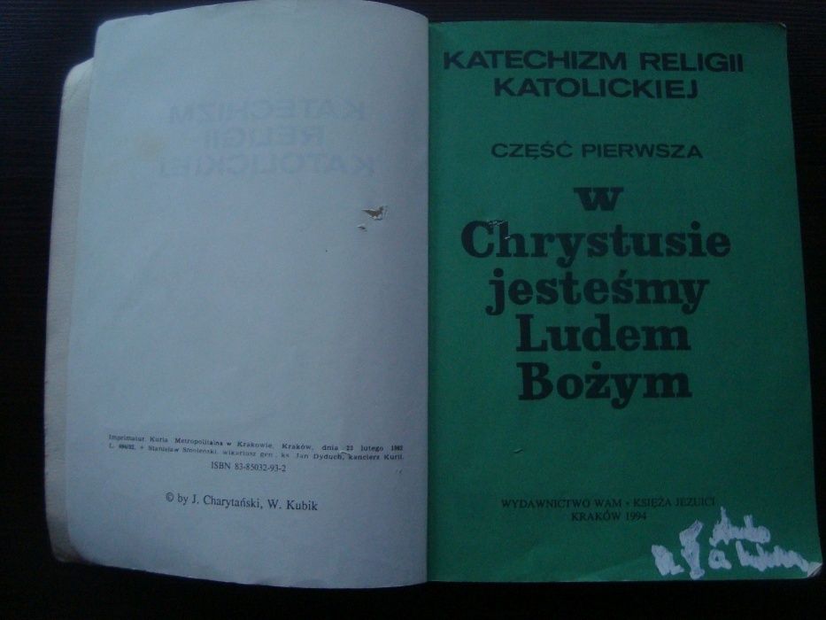 Katechizm Religii Katolickiej cz. 1