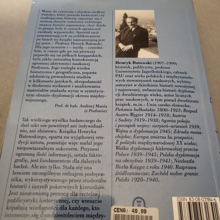 Między dwiema wojnami. Henryk Batowski