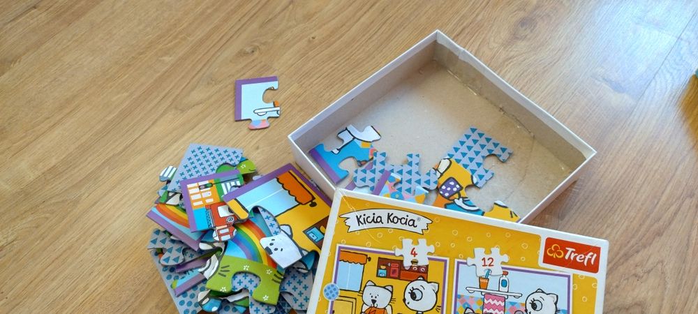 Puzzle Kicia Kocia 4w1 różne wielkości