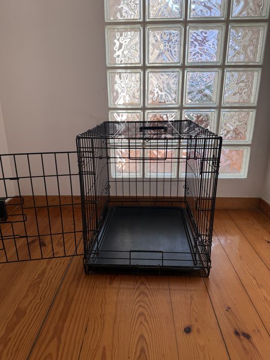 Jaula de metal para cão pequeno e médio