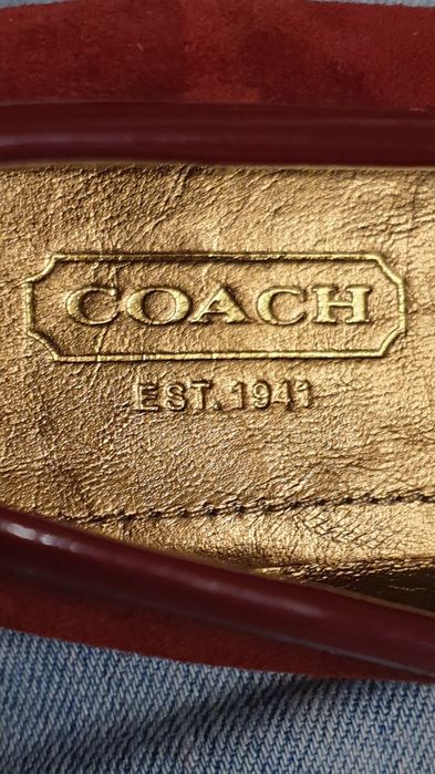 Buty mokasyny, czółenka, skóra naturalna COACH