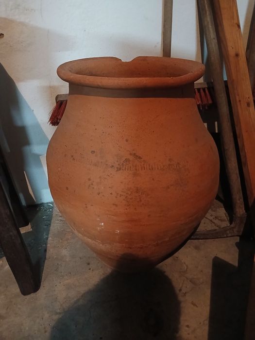 Potes de barro decoração