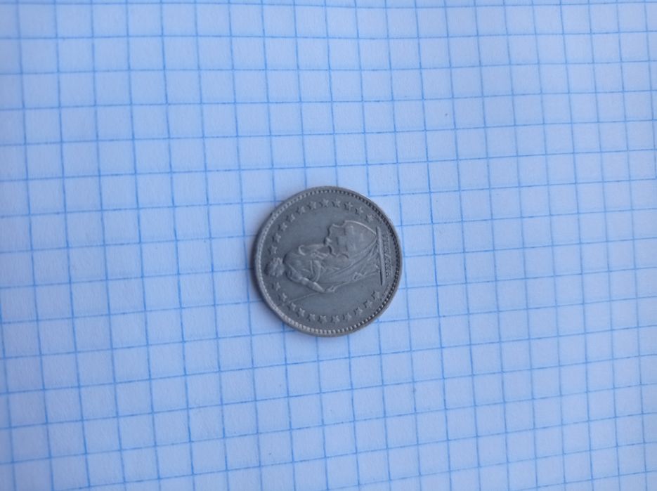 Монета 1 Fr. Швейцарии, перевёртыш