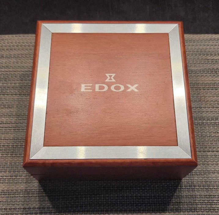 Edox Les Vauberts 10005 zegarek męski Swiss Made + pasek + pudełko