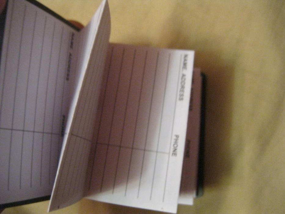 старая складная телефонная записная книжка металл пластины чистая