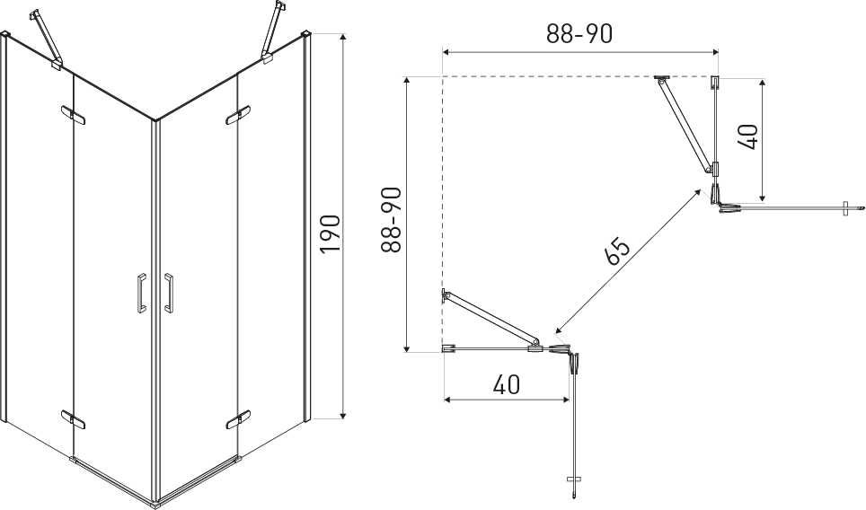 Kabina KERRA FLOW 90