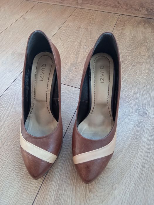 Czółenka na wysokim obcasie, szpilki, r.37, Quazi