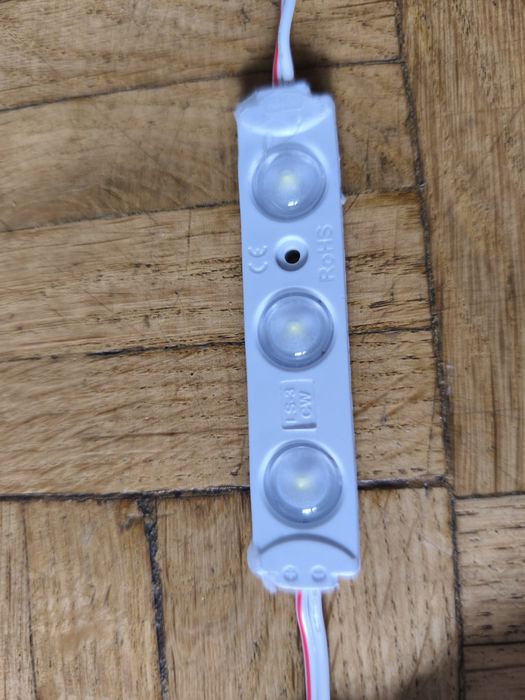 Moduły LED 12V + zasilacz Mean Well LPV-35-12, ok. 5,5 m