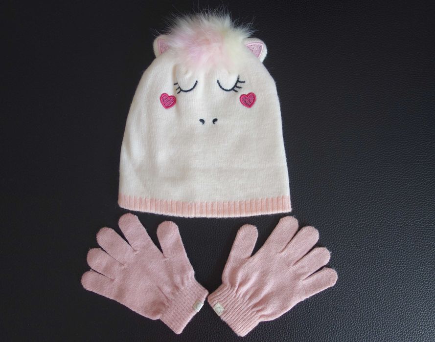 Conjunto gorro e luvas inverno menina 6-8 anos Woolworths