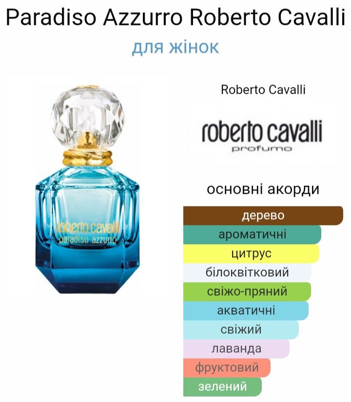 Roberto Cavalli Paradiso Azzurro 1 350 .