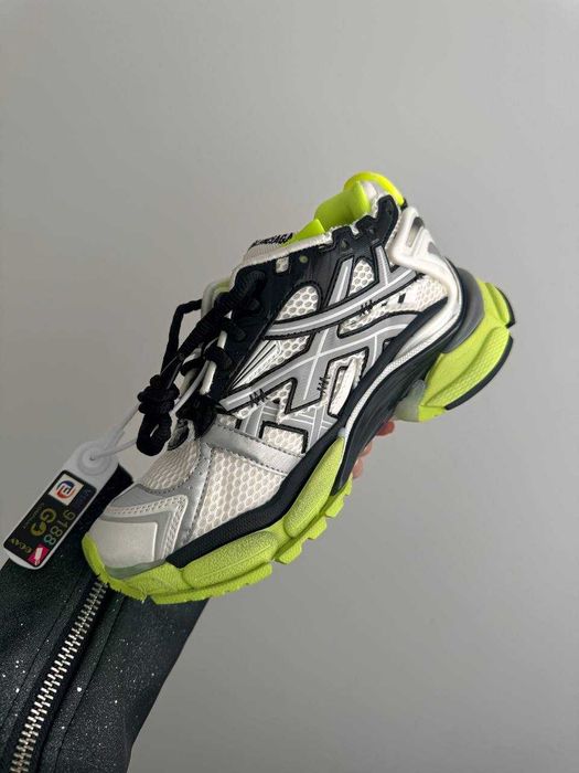 !SALE! Balenciaga Runner Trainer Black Neon Silver 36 37 38 39 40 41