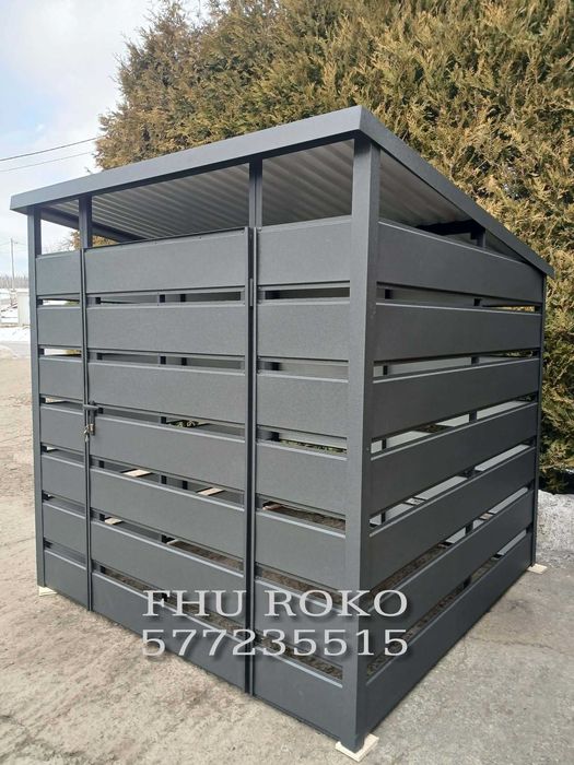 Wiatka śmietnikowa,schowek na śmieci,domek gospodarczy,wiata 2x2