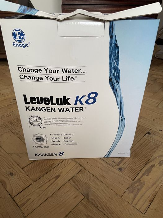 Enagic Kangen Water LeveLuk K8 water ionizer.