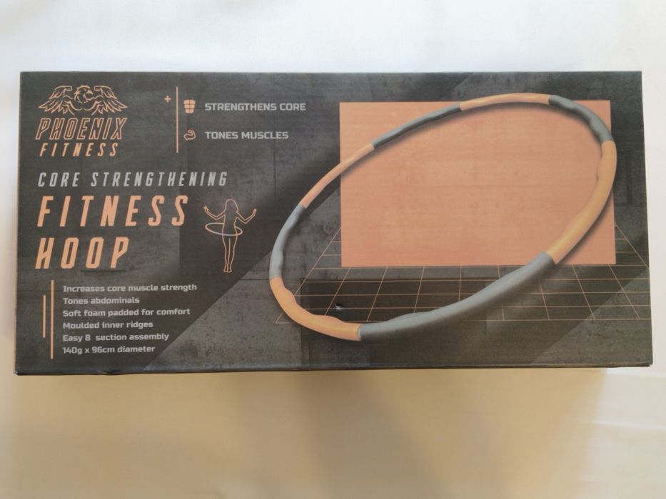 Składane regulowane hula hop z wypustkami  96 cm