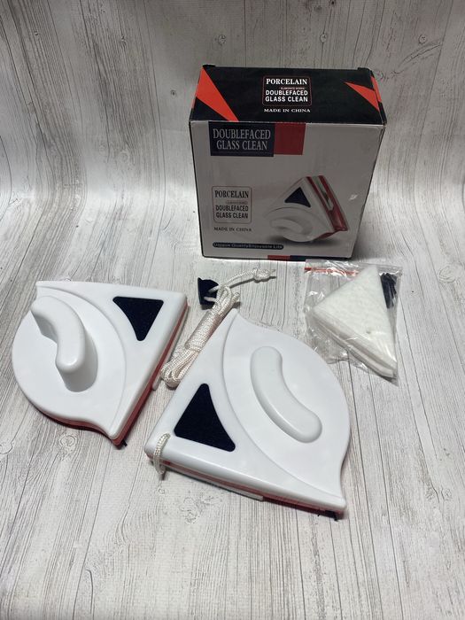 Двухсторонняя магнитная щетка для мойки стекла и окон 3-8 мм