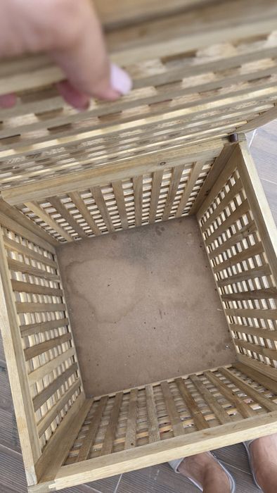 Cubo de madeira ikea