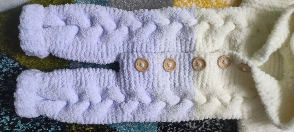 Теплий, плюшевий набір на виписку малюка. Зима/весна