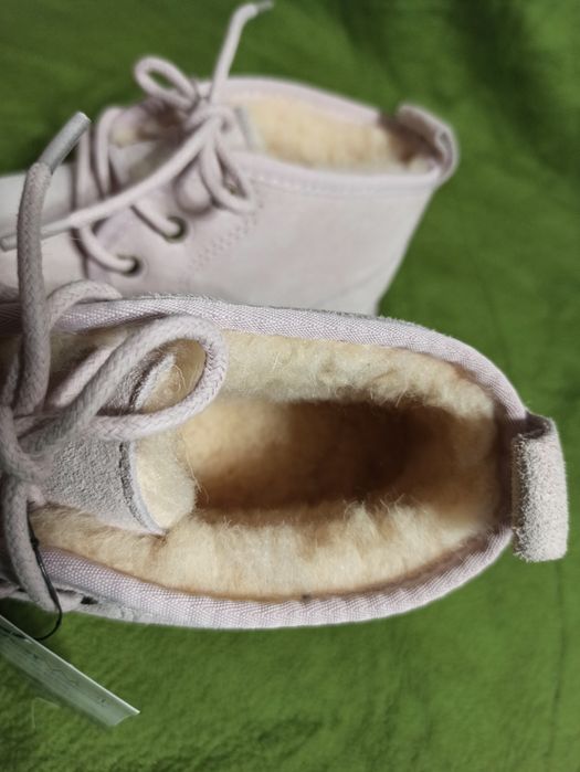 Зимние ботиночки ботинки угги натуральная замша мех очень тёплые