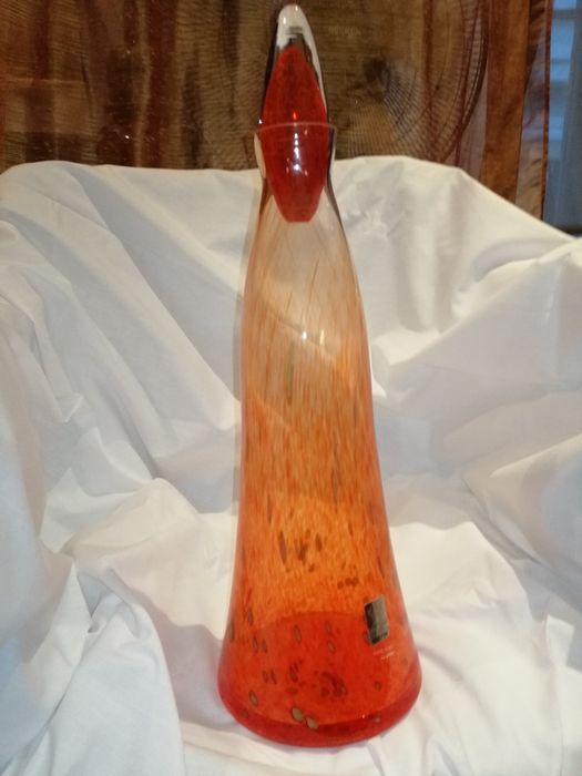 garrafa cristal marinha grande,peca unica,