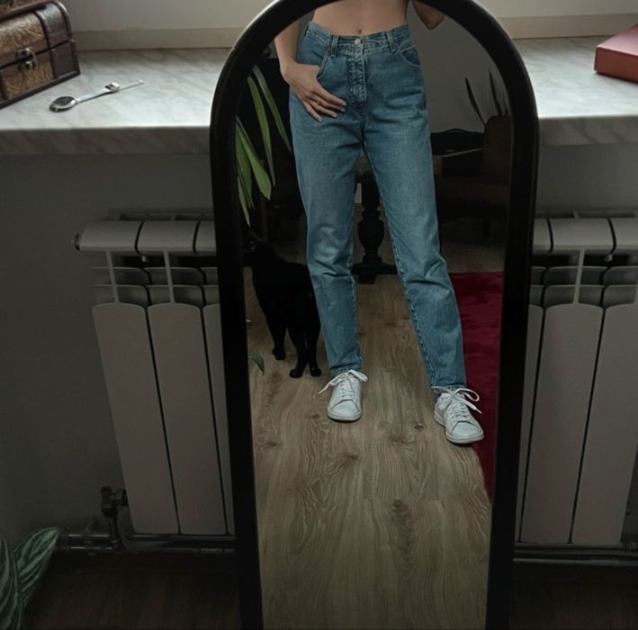 spodnie armani jeans jeansy mom fit