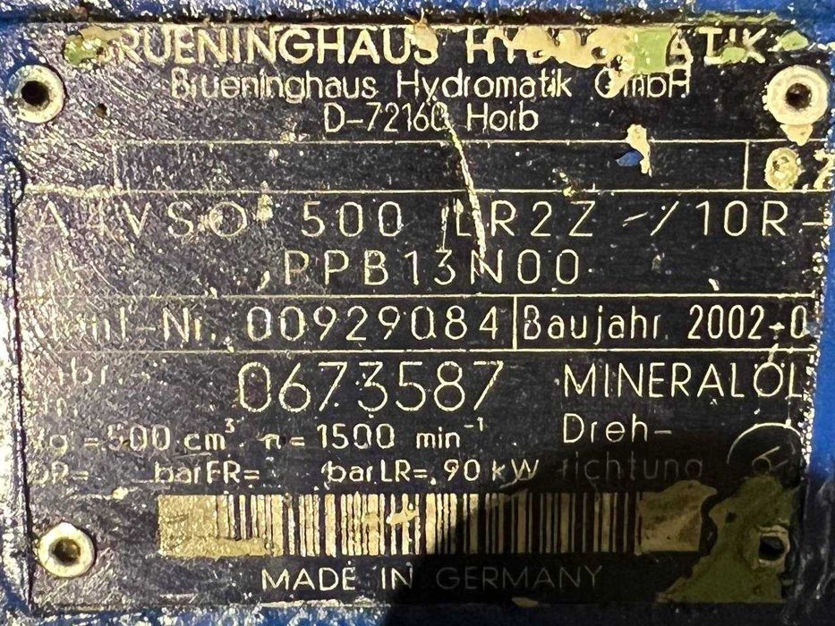 Rexroth A4VSO500 (A4VSO 500 LR2Z /10R-PPB13N00) Pompa hydrauliczna